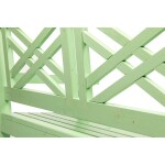 Tempo Kondela Dřevěná zahradní lavička Fabla, 124 cm světle zelená