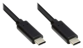 Good Connections USB-C - USB-C černá / Kabel / USB 3.2 Gen 1 / 1,5 m / 5 Gbit/s / 3 A (GC-M0114)