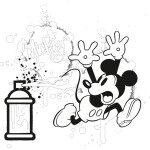 Presco Group Plánovací kalendář Mickey Mouse s omalovánkami, nedatovaný, 30 x 30 cm