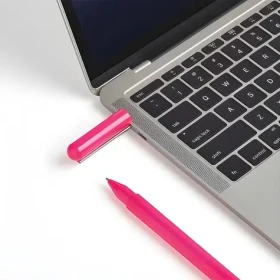 Lexon C-Pen LS101PF růžová / Propiska s flash diskem / USB-C / 32GB / nerezová ocel (LS101PF)