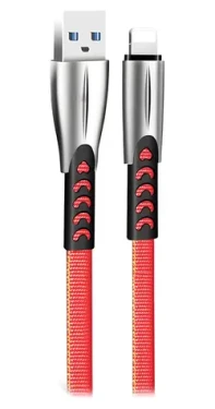 Colorway červená / Datový kabel / USB-A - Lightning / 2,4 A / 1 m (CW-CBUL010-RD)