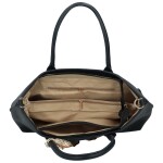 Elegantní dámská koženková kabelka do ruky MaxFly Marja, tmavě modrá