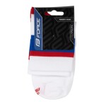 Ponožky FORCE STRIPE krátké, bílo-modré (barva bilo-modré, velikost S/M)