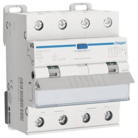Hager ADX432D proudový chránič/elektrický jistič 4pólový 32 A 0.03 A 400 V