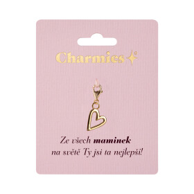 Zlatý přívěsek srdce - Nejlepší maminka - Albi