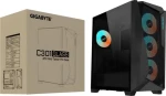 GIGABYTE C301 GLASS V2 černá / E-ATX / 2x USB 3.0 + 1x USB-C 3.2 / 4x 120mm ARGB / bez zdroje / průhledná bočnice (GB-C301G V2)