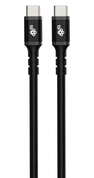 TB Touch USB-C kabel černý 1m / Nabíjecí a datový kabel / USB-C - USB-C / 60 W / 480 Mb/s / silikonový (AKTBXKUCC2SI10B)