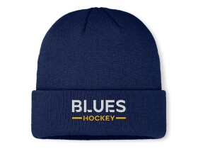 Fanatics Pánská zimní čepice St. Louis Blues NHL Authentic Pro A/Cap Cuffed Beanie