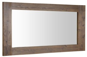 SAPHO - BRAND zrcadlo v dřevěném rámu 130x70cm, mořený smrk BA061S