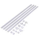 Sygonix SY-6737520 kabelová lišta spojovací kus (d x š x v) 1000 x 24 x 15 mm 1 sada bílá