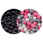 Cukrové perly SweetArt černé a Kitty mix 7 mm (120 g)
