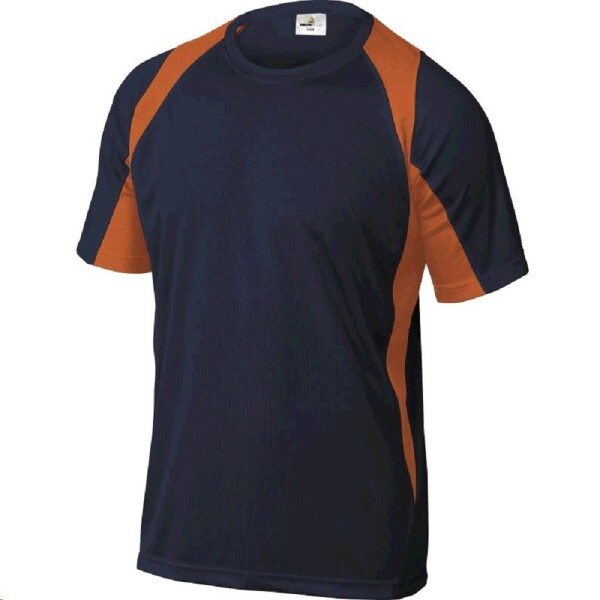 Triko BALI pánské, rychleschnoucí materiál, 100% polyester 160 g/m2 námořnicky modré/oranžové 2XL námořnicky modré/oranžové