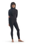 Dámské merino tričko s dlouhým rukávem ICEBREAKER Wmns 260 Tech LS Half Zip, Black velikost: M