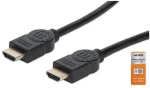 Manhattan Premium HDMI kabel 3m černá / HDMI kabel / 3840x2160 / 60Hz / 18 Gbit/s / Ethernet Channel (355353)