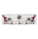 DumDekorace Vánoční běhoun a ubrus Elf s vánoční růží Šířka: 90 cm | Délka: 90 cm