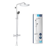 GROHE - Vitalio Joy Sprchový set 310 s termostatem na zeď a poličkou, 3 proudy, chrom 26401001