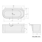 POLYSAN - ASTRA AR MONOLITH rohová vana 160x75x60cm, bílá 34611MAR