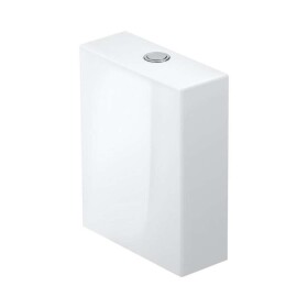 DURAVIT - White Tulip Splachovací nádrž 37x15 cm, připojení vlevo, s WonderGliss bílá 09331000851