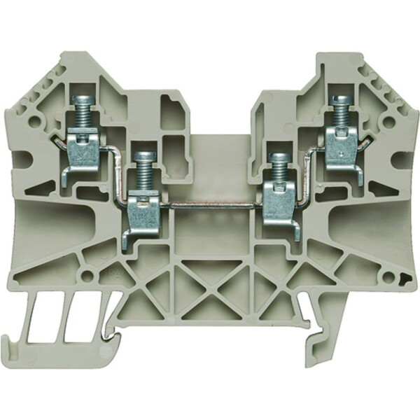 Weidmüller 1905060000 řadová svorka průchodky šroubovací Tmavě béžová 50 ks