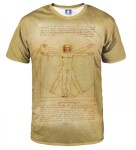 Aloha From Deer Vitruvian Man T-Shirt TSH AFD497 Žlutá barva