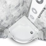 KERRA - Sprchový kout s vaničkou Aruba GL 90, chrom 5907548125828