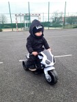 Mamido Dětská elektrická motorka BMW S1000RR tříkolka černá