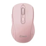 C-TECH WLM-12 růžová / Bezdrátová optická myš / 1600DPI / 6 tlačítek / BT/2.4GHz / 1xAA (8594125014193)