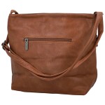 Stylová dámská koženková crossbody kabelka Olbba, hnědá