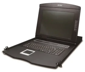 Planet KVM-210-08M / KVM konzole / 8 portů / LCD 17" / PS2/USB / 1U/19" rack / touchpad (KVM-210-08M)