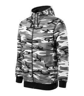 Camo Zipper mikina pánská camouflage gray 3XL