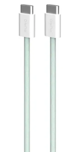 Puro Fabrik FABK4 zelená / Datový kabel USB-C na USB-C / 60 W / 1,5 m