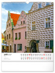 Nástěnný kalendář 2027 Notique Česká republika, 30 x 34 cm