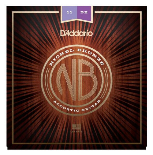 D'Addario NB1152 Nickel Bronze Acoustic Custom Light