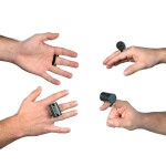 Ortega Plastic Finger Shaker Black Sparkle