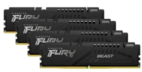 Kingston Fury Beast Black 64GB (4x16GB) DDR5 5600MHz / CL40 / DIMM / XMP (KF556C40BBK4-64)