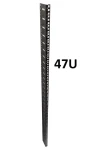 XtendLan ECO 47U černá / Vertikální montážní lišta / pro racky šíře 480 mm / 47U (VLISTAF47B ECO)