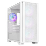 Montech Air 100 ARGB bílá / Micro ATX / 3x USBA / 4x 120mm / bez zdroje / průhledná bočnice (AIR 100 ARGB WH)