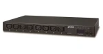 Planet IPM-8220 / IP PDU / 8x zásuvek 230V/10A / LED displej / wattmetry / 19"/1U rack (IPM-8220-EU)