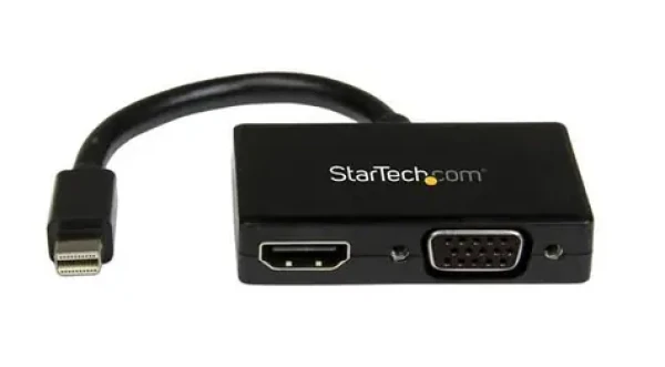 StarTech cestovní A:V adaptér 2v1 Mini DisplayPort M na HDMI F nebo VGA černá (MDP2HDVGA)