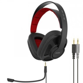 KOSS GMR-545AIR černo-červená / herní sluchátka s mikrofonem / 2 kabely / simulace 3D zvuku (GMR545 AIR)