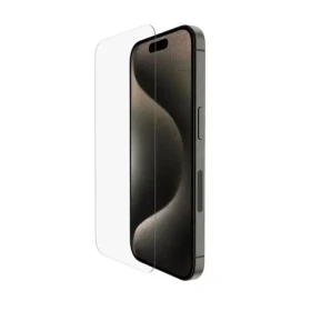 Belkin SCREENFORCE TemperedGlass Anti-Microbial ochranné sklo pro Apple iPhone 15 Pro (OVA137zz)