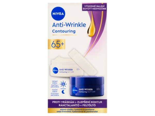 Nivea denní a noční krém pro zlepšení kontur 65+ 2 x 50 ml
