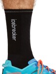 Pánské merino běžecké ponožky ICEBREAKER Mens Run+ Ultralight Crew Cloud Dye, Graphite/Black/Cd velikost: 47-49 (XL)