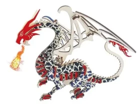 Woodcraft Dřevěné 3D puzzle Drak