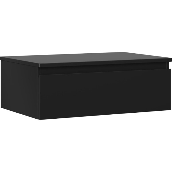 MEXEN/S - Orio koupelnová skříňka pod umyvadlo 70 cm s deskou, 1 šuplík, černá mat 91A10-07023-1-BFC71