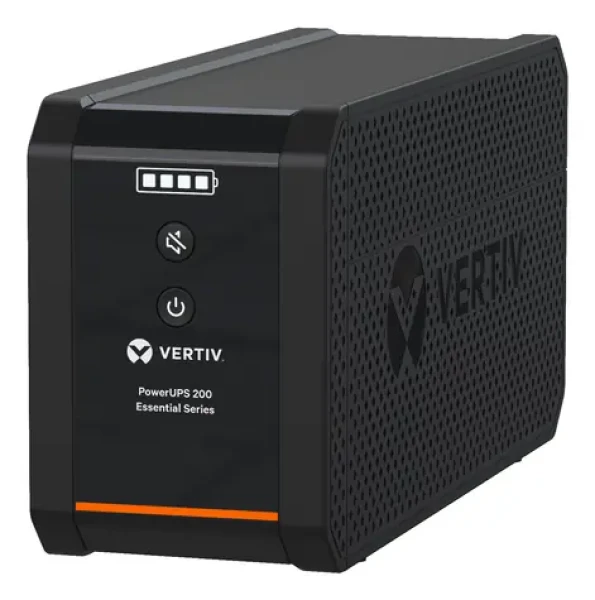 Vertiv PowerUPS 200 Essential černá / UPS / Line-interactive / 600 VA / 315 W / 4x Schuko (PSA6E-600IT-SCH)