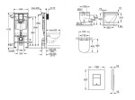 GROHE - Rapid SL Set předstěnové instalace, klozetu, sedátka SoftClose a tlačítka Skate Cosmopolitan, Triple Vortex, matný chrom SANI11BB2117