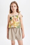 DEFACTO Girl's Short Sleeve Blouse