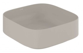 KLUDI - Resa C Umyvadlo na desku, 40x40 cm, matná písečně šedá 58CW30O2