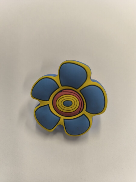 Vseprotruhlare.cz Knopka kytka modrá